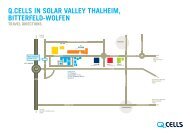 Q.CELLS in SoLar VaLLEy ThaLhEim, BiTTErfELd-WoLfEn TraVEL ...