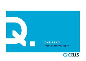 Q1 2006 englisch - Hanwha Q CELLS