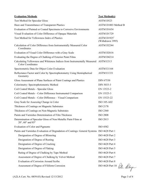 ISO17025-A2LA - Q-Lab