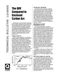 QUV vs. Enclosed Carbon Arc - Q-Lab