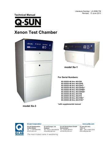 Xenon Test Chamber - Q-Lab