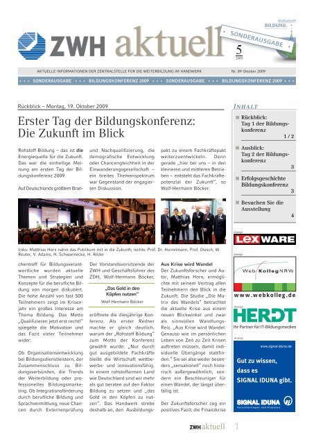 Sonderausgabe Bildungskonferenz 2009
