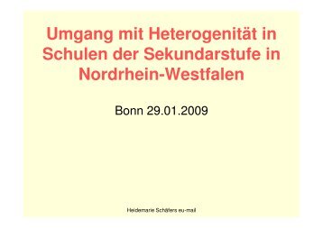 Umgang mit HeterogenitÃ¤t in Schulen der Sekundarstufe in ...