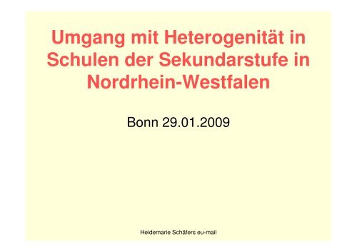 Umgang mit HeterogenitÃ¤t in Schulen der Sekundarstufe in ...
