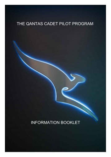 Qantas Cadet Pilot Program Booklet