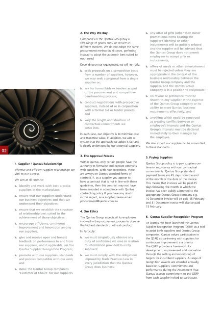 Qantas Procurement Policy 2010