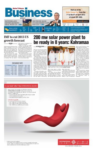 200 Mw Solar Power Plant To Be Ready In 8 Years Qatar Tribune