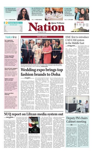 Wedding expo brings top fashion brands to Doha - Qatar Tribune