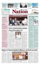 Qatar to launch global alliance on food security - Qatar Tribune