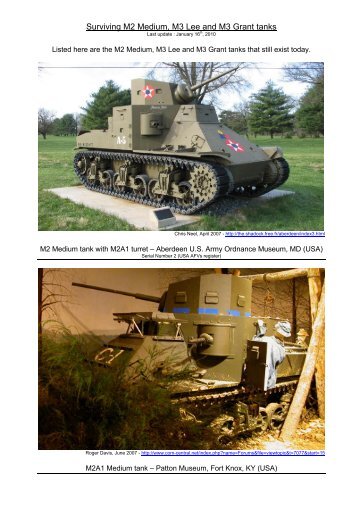 Surviving M2 Medium, M3 Lee and M3 Grant tanks - Qattara