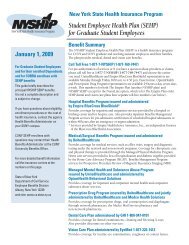 Student Employee Health Plan - CUNY