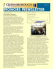 Spring '10 Honors Newsletter (PDF) - Queensborough Community ...