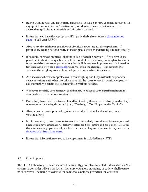 Chemical Hygiene Plan - Queensborough Community College ...