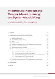 Gender Mainstreaming als Systementwicklung