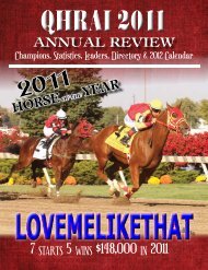 2011 Champions and Year In Review - QHRAI