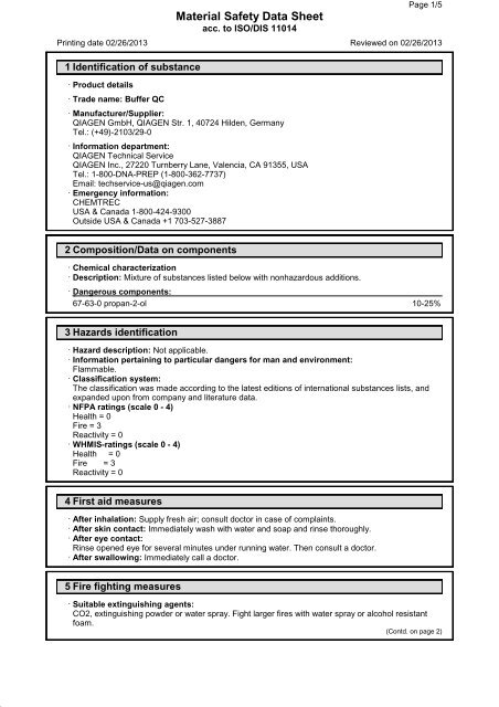 Buffer QC - Qiagen