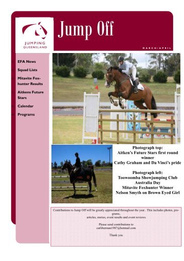 to download Jump-Off E-News March/April 2010 - Equestrian ...