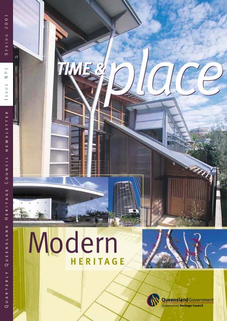 Time and Place Issue 1 Spring 2001 - Queensland Heritage Council