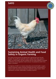 Sustaining Animal Health and Food Safety in ... - CORE Organic