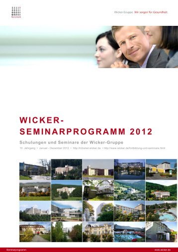 wicker- seminarprogramm 2012 - Wicker-Klinik Bad Homburg vdH