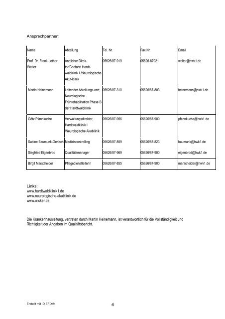 A Struktur- und Leistungsdaten des Krankenhauses