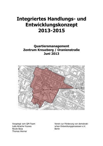 IHEK 2013-2015 - qm zentrum kreuzberg / oranienstrasse