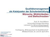 Prof. Dr. Karl Wilbers, UniversitÃ¤t Erlangen/NÃ¼rnberg - QmbS