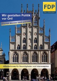 Wir gestalten Politik vor Ort! - Ihre FDP Münster stellt sich vor.