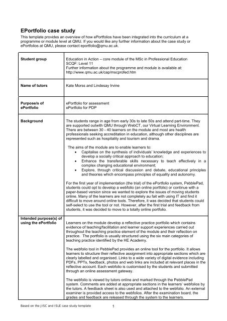case review structured reflective template