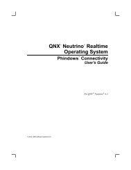 Phindows - QNX Software Systems