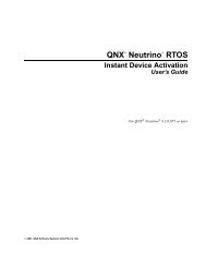 Instant Device Activation User's Guide - QNX Software Systems