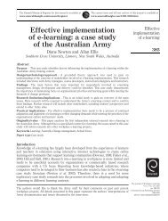 Effective implementation of e-learning: a case study of the ... - Emerald