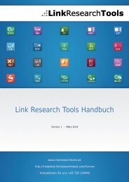 Link Research Tools Handbuch