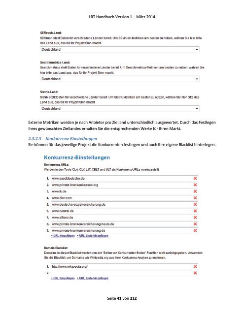 Link Research Tools Handbuch