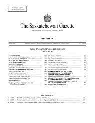 August 4, 2000 - Queen's Printer - Government of Saskatchewan