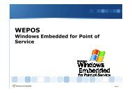 Windows Embedded for Point of Service FY07 (30) - Q Products