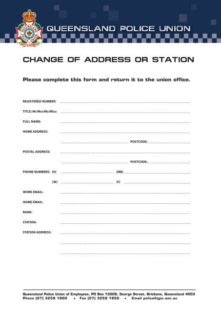 Queensland Police Union Journal