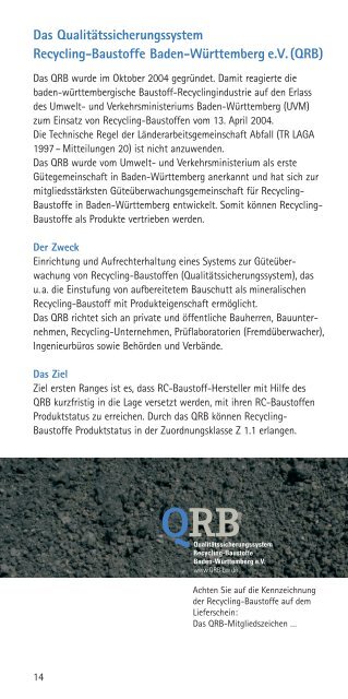 QualitÃ¤tssicherungssystem Recycling-Baustoffe Baden-WÃ¼rttemberg ...