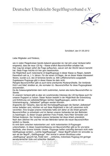 Aktueller Rundbrief an Mitglieder und Förderer - Deutscher ...