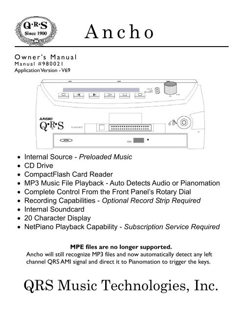 Ancho Manual V69_1 Full Page for PDF.pub - QRS Music Technology