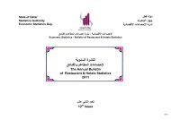 نشرة إحصاءات المطاعم والفنادق (2011) - Qatar Statistics Authority ...