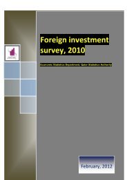 Foreign investment survey, 2010 - Qatar Statistics Authority WEBSITE