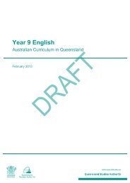 Year 9 English (PDF, 669 kB ) - Queensland Studies Authority