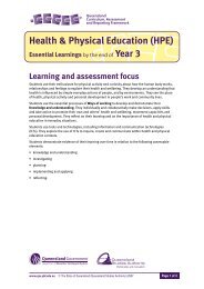 (HPE): Essential Learnings by the end of Year 3 - Queensland ...
