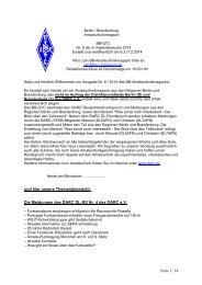 Aktuelles BB Amateurfunkmagazin als PDF 06/2014 - www qslnet de