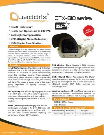 QTX 810 - Quaddrix Technologies