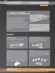 DVR ZEUS II SATASERIES - Quaddrix Technologies