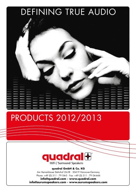 HOME SPEAKER Complete-Catalogue 2012/2013 - Quadral