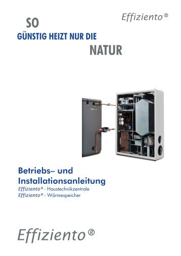 SO GÜNSTIG HEIZT NUR DIE NATUR Effiziento® Effiziento