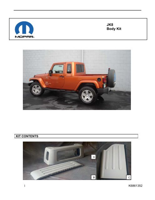 Jk8 Body Kit Quadratec